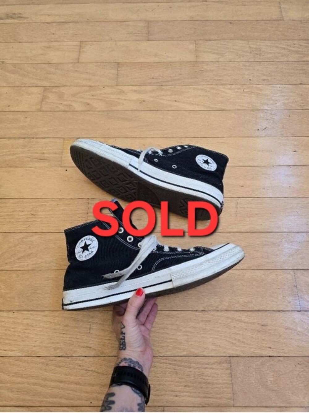 Converse Chuck 70 Heritage Edition Black Grunge High Top Sneakers | MENS 13